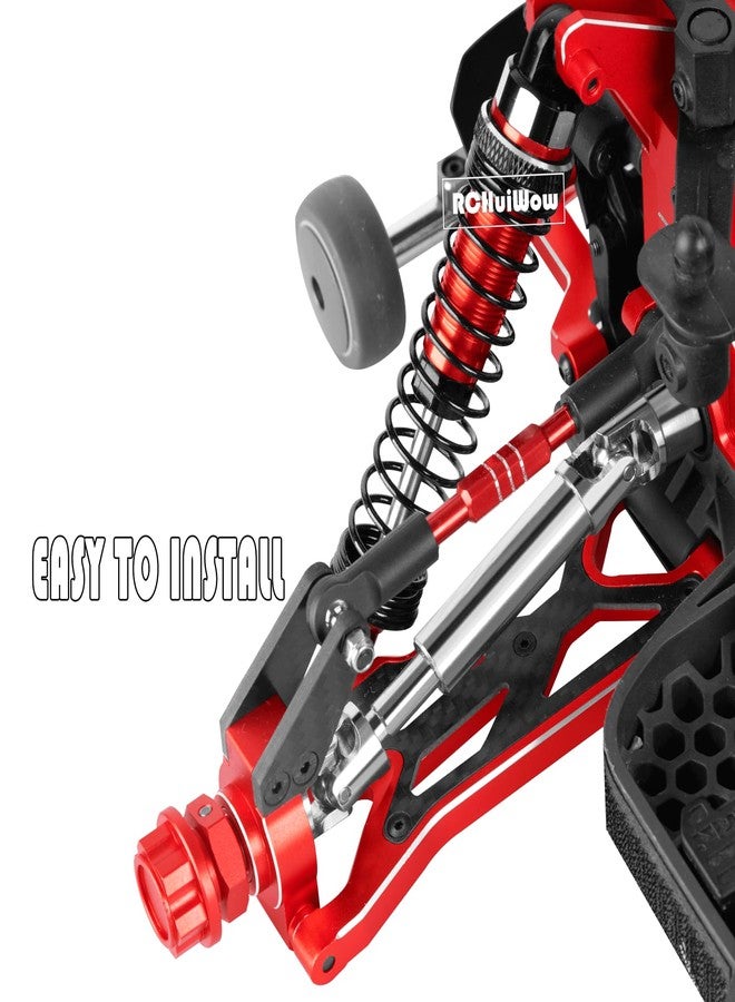 قطع غيار RCHuiWow RC Driveshafts Axerts لسيارات Typhon 3S BLX وTyphon Mega 550 بمقياس 1/8، أعمدة دفع أمامية وخلفية فولاذية بوزن 45 رطلاً مع محور سداسي للعجلات مقاس 17 مم، متوفرة باللونين الفضي والتيتانيوم. - Image 4